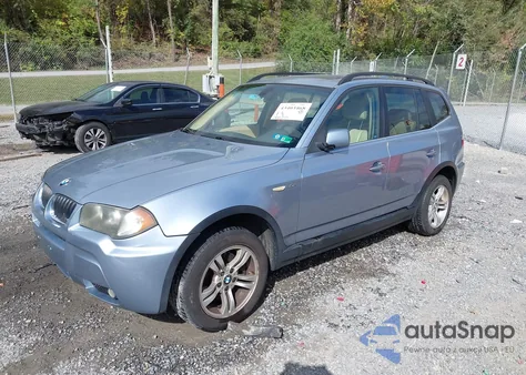 2006 BMW X3 3.0I z USA, uszkodzony, nr VIN WBXPA93446WG81290